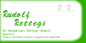 rudolf rettegi business card